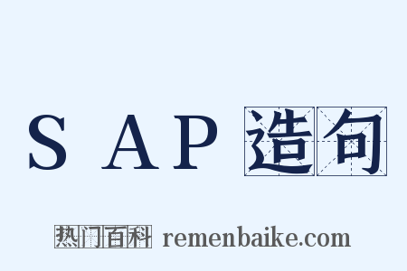 SAP造句是什么意思的图片